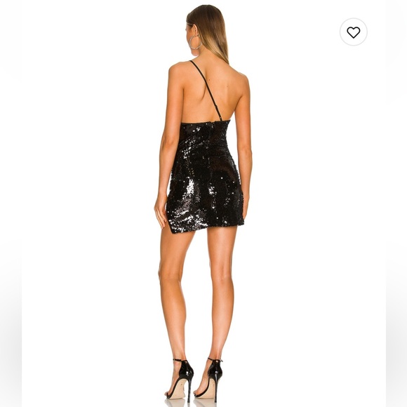 H:ours black sequin mini dress from Revolve - Picture 2 of 3
